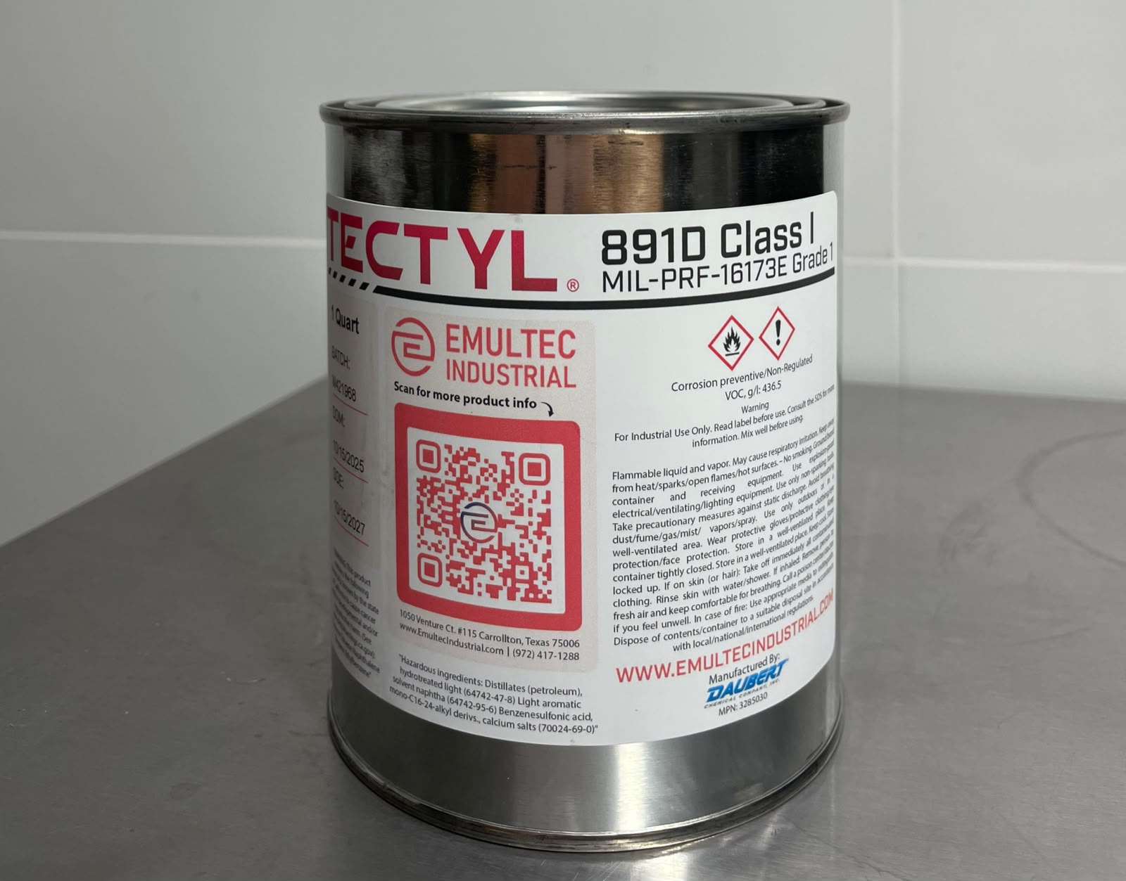 TECTYL891 - PREPARAÇÃO DE PREVENÇÃO DE CORROSÃO MIL-PRF-16173